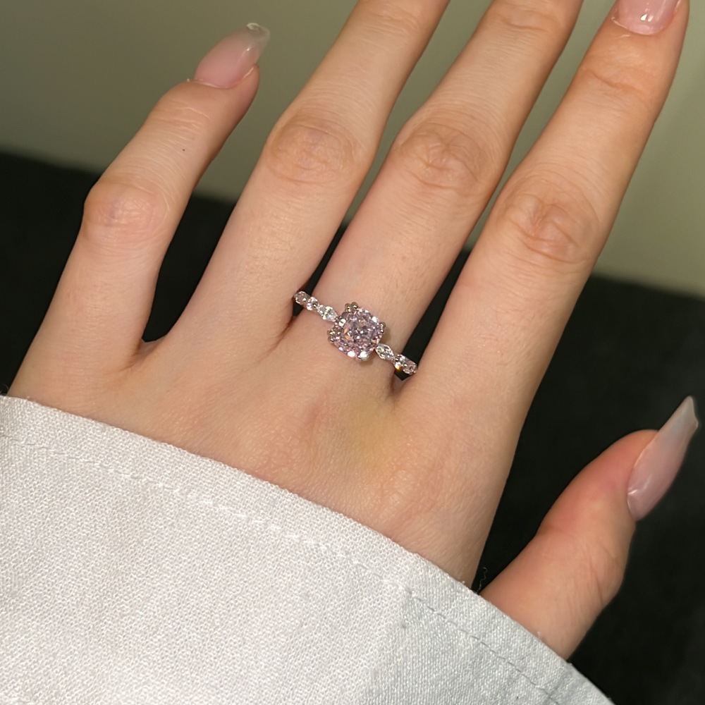 3g Weight Zircon Inlay Material Rings Classification 1 Piece Quantity Daily Occasion 925 Sterling Silver Material Heart Shape Pattern Women's Gender Plating Design Elegant Style 925 Sterling Silver Zircon Heart Shape Rings 925 Sterling Silver Rings 24