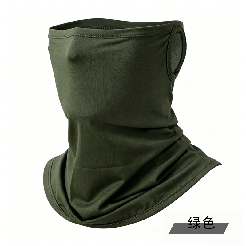 Máscara de ciclismo solar para hombres al aire libre respirado collar de cuello de verano collar de cuello para hombres colgar orejas toallas de camuflaje colgar orejas