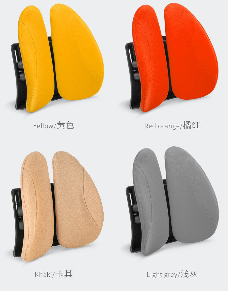 Ergonomic Lumbar Support Cushion for Office Long Sitting, Breathable Waist Support Back Cushion, Driving Lumbar Cushion