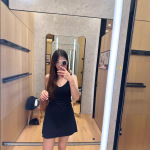 LULU原标连衣裙女2025夏季新款露背法式收腰高级感背心包臀短裙潮