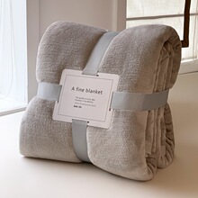 冬季北欧风法兰绒午休毯空调毯宿舍珊瑚绒毛毯礼品毯床上用品保暖