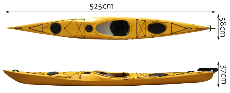 Kayak single boat leisure boat rinsee professional rape rowing three -layer