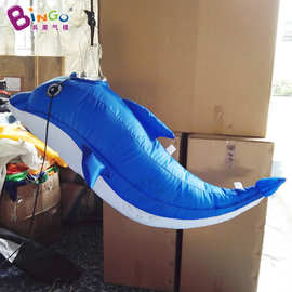 工厂直销充气海豚卡通气模 悬挂海洋动物模型 商场活动宣传装饰