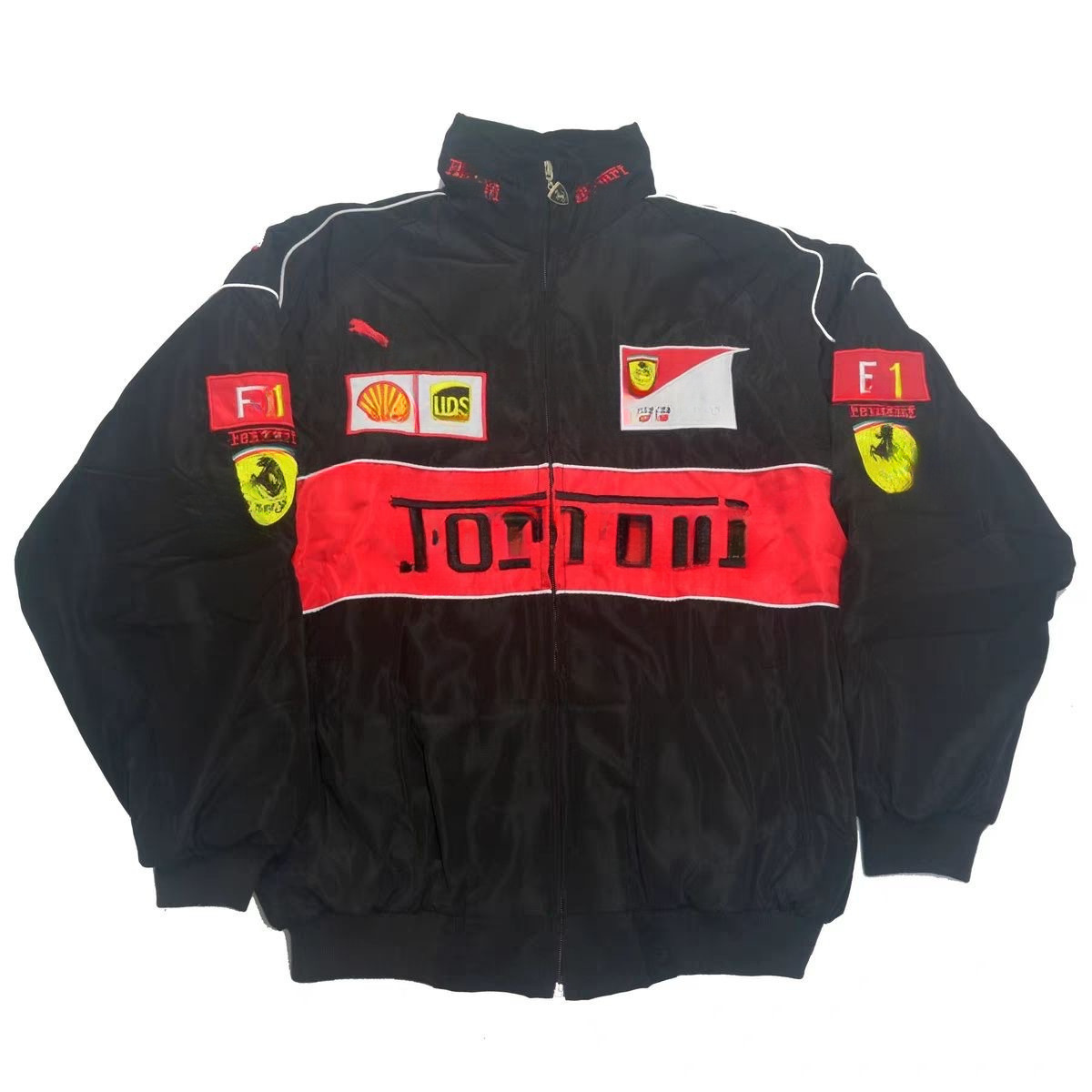 Racing car, thin summer jersey, long-sleeve, down jacket, with embroidery, classic length 2