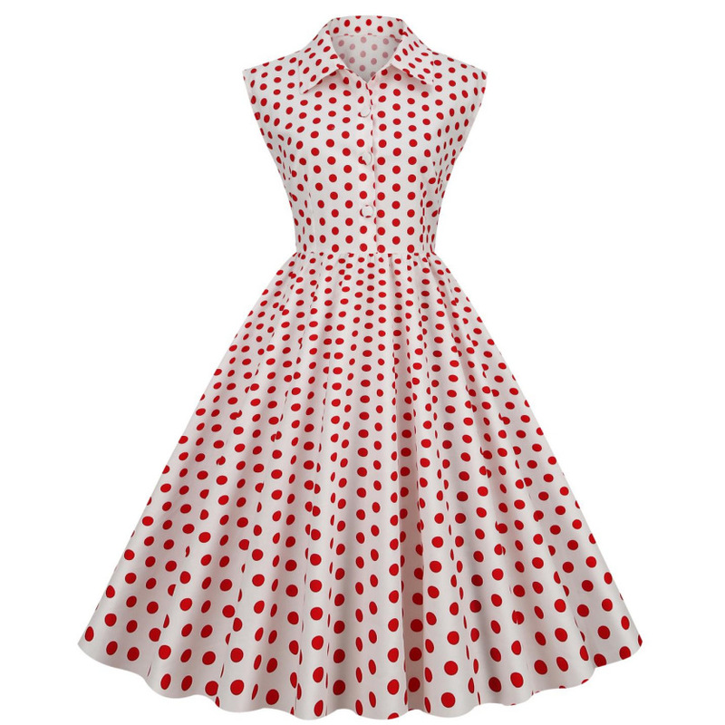 Amazon Polka Dot Retro Amazon 50S Retro Rock Cocktail Party Swing Dress 8066