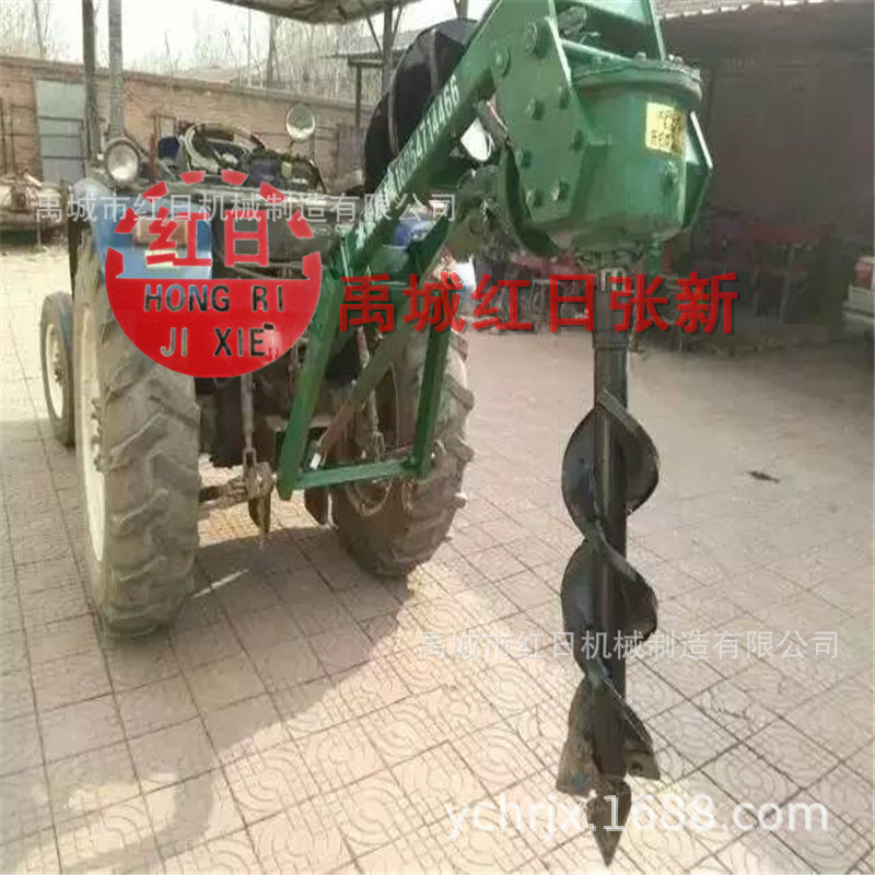批发农机具挖坑机 拖拉机带的钻洞机 农用植树用打洞机出口