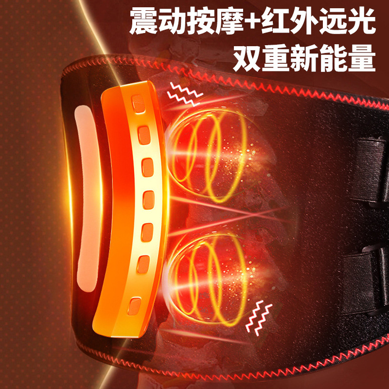 calor eléctrico cinturón de protección de cintura calentamiento calentamiento calentamiento cinturón de calentamiento térmico de fisioterapia cinturón de protección de cintura masajeador abdominal eléctrico transfronterizo