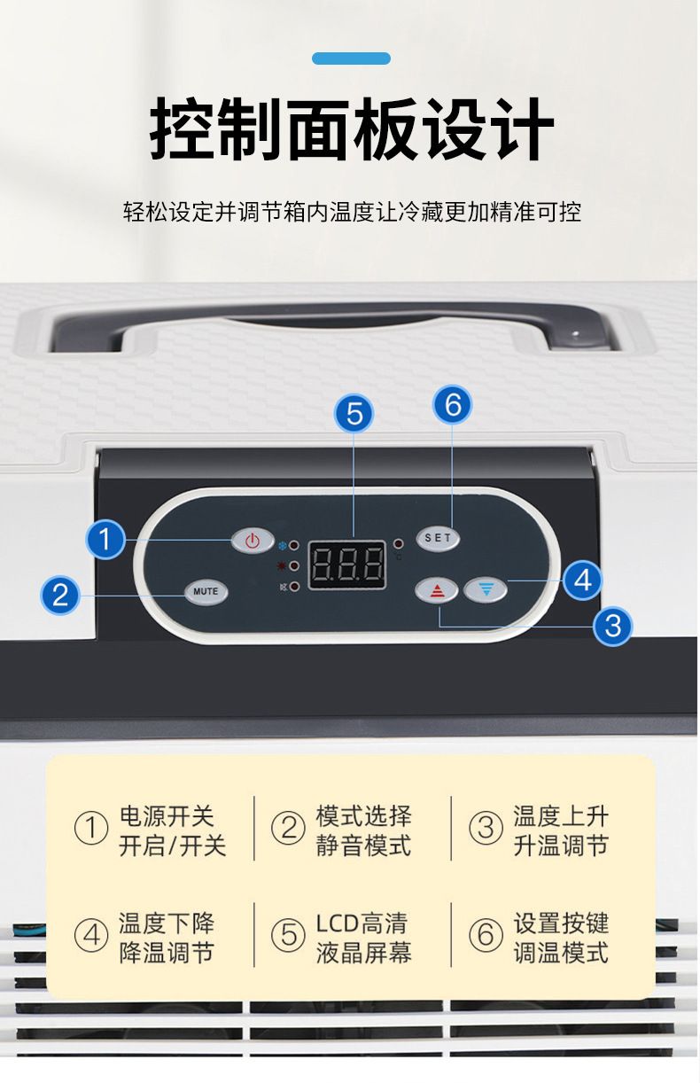 14-Liter Car Refrigerator, Outdoor Portable Car Cooler, Dual-Use for Car and Home, Small Truck Cooler Box, 12V24V