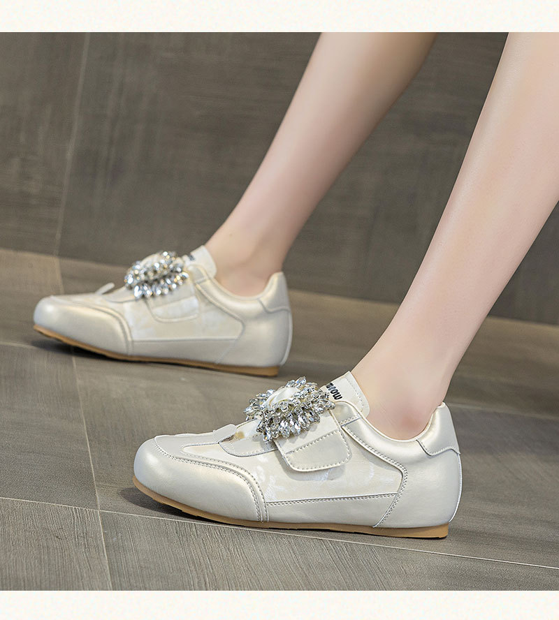 Women's White Sneakers Height Increasing Thick Soled Velcro Casual Sports Versatile Single Shoes Spring Summer New Style_vogvips.com