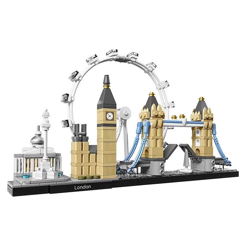 Совместимо с Lego Shanghai Skyline 21039 London 21034 Dubai 21052 Tokyo 21051 Конструктор строительные блоки игрушки