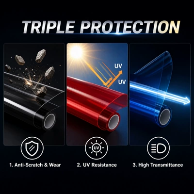 Auto Color Change Film Color-Changing Sticker, Translucent Film, Fog
