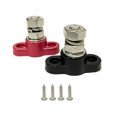 Power supply, ignition system accessories Steel Imperial Single Wiring - imperial-38-red-and-black-single-ended-post-set-pair