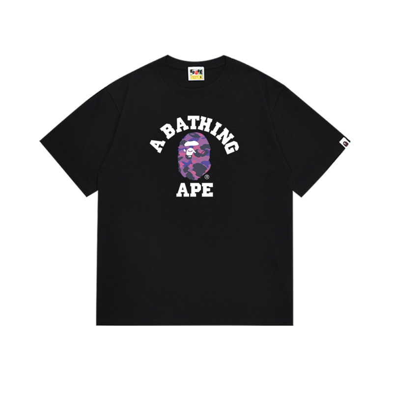 国境を越えた売れ筋BAPE X Miami International MIAMIジョイント漫画男女同型半袖スポーツTシャツトレンディブランド|undefined