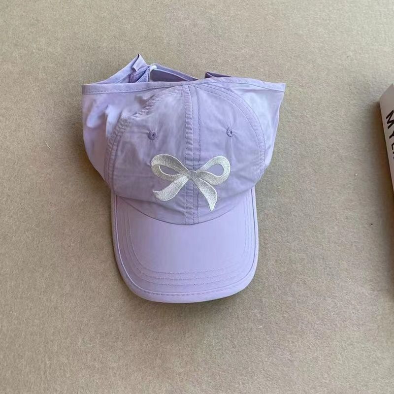 Kinder Sommerhut Dünn Schnelltrocknend Halbhohl Top Pferdeschwanzhalter Sonnenschutz Baby Baseballkappe_voghion.com