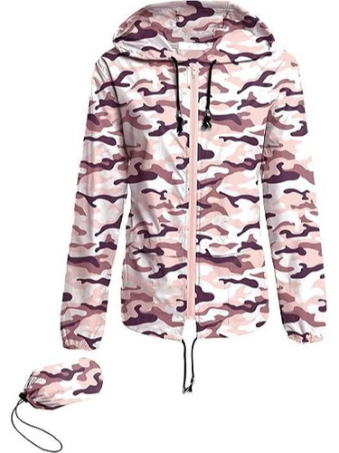 Amazon Women's Zip Hoodie Lightweight Outdoor Hiking Waterproof Jacket Jacket Sports Casual Versatile