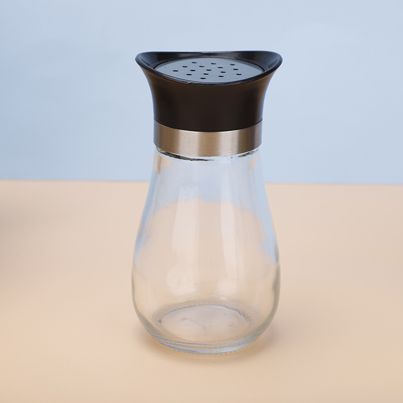 Suministro directo de fábrica botella de condimento vidrio botella de pimienta condimento tarro hogar barbacoa botella de cocina sellada botella de condimento al por mayor