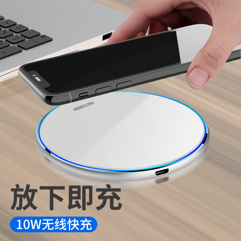 Factory mirror wireless charger 15W fast charging for Huawei Xiaomi Apple Samsung fast charging wireless charging