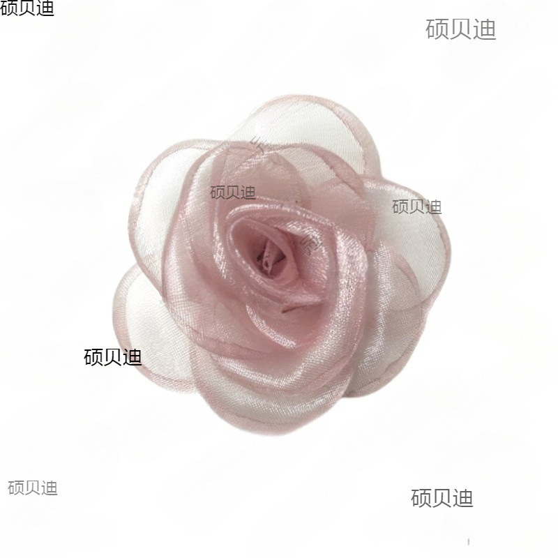 韩版十五片纱花雪纱布艺花烧边花 手装辅料发夹饰品配件|undefined