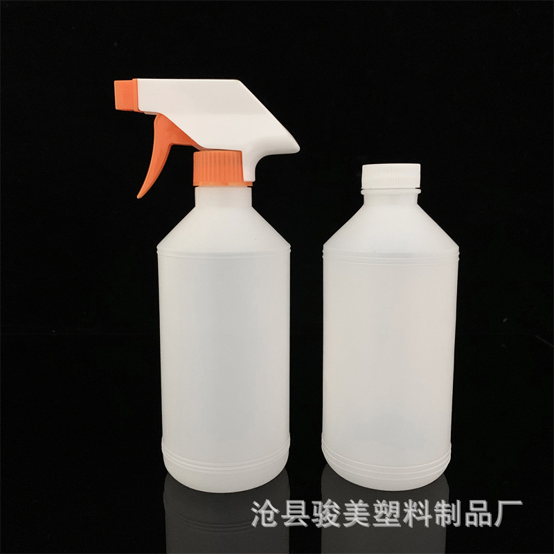 500ml毫升PE喷雾瓶子玻璃清洁剂喷壶 除垢剂喷瓶 塑料油烟净瓶子