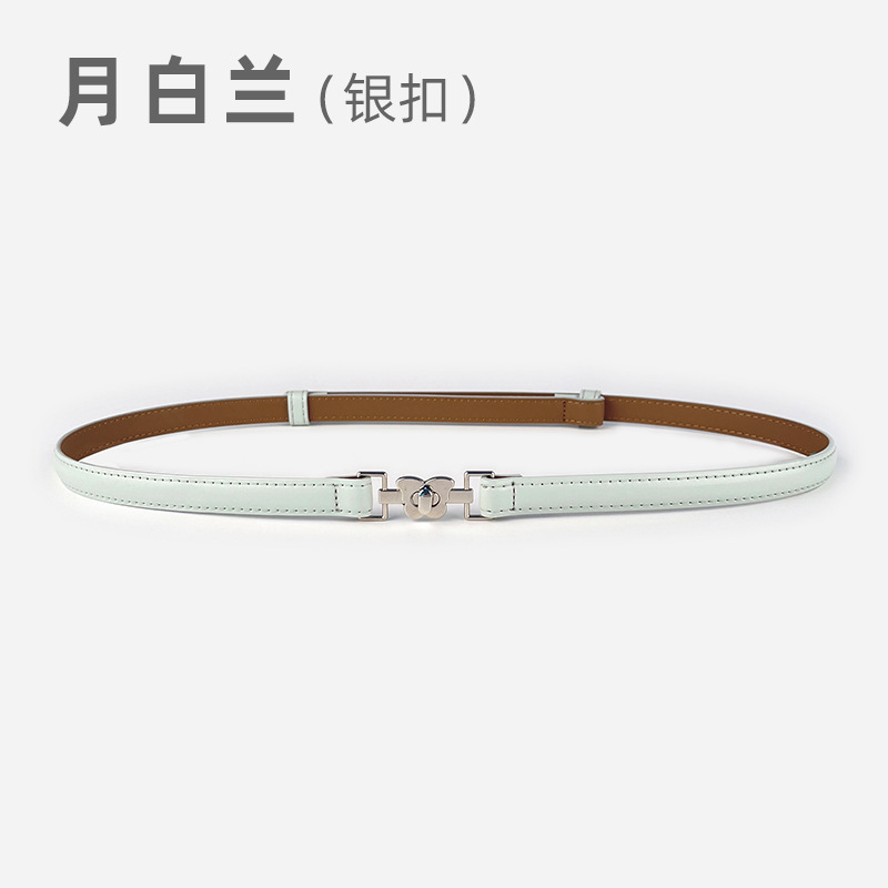 2024 無孔多用途ウエスト痩身ハイエンドレディース薄型ベルトセータースーツドレス女性のベルト|undefined