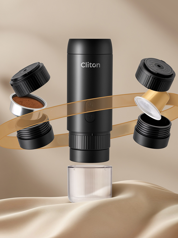 ✅ Portable Italian Coffee Machine, Concentrated Capsule Extraction Machine, Semi-Automatic Moka Pot, Small Size for Home, Outdoor, and Office Use