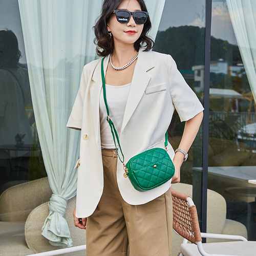ladies bag classic embroidered rhombus mobile phone bag frosted texture caviar small square bag crossbody shoulder bag batch