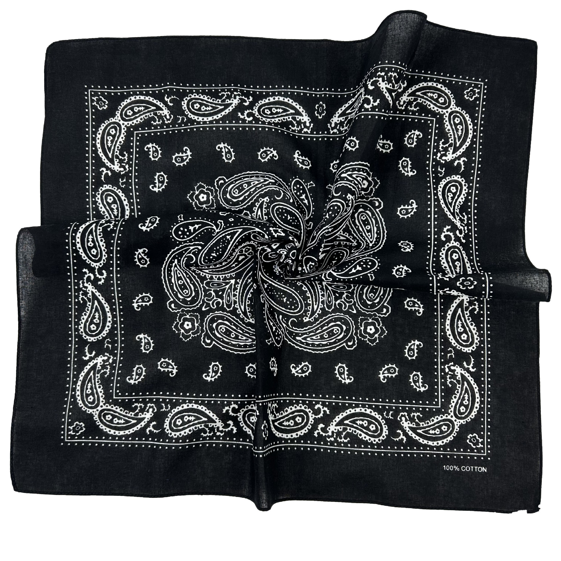 Cotton Outdoor Sports Headscarf, Paisley Pattern Multifunctional, Hip-Hop Street Dance Face Scarf Decoration