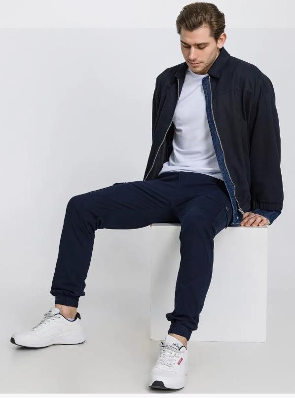 ​​Men’s Russian-Style Jogger Pants – Slim Fit Sportswear Elastic Cuffs, Comfortable Polyester Casual Long Pants For Active Lifestyles​​_viptrois.com