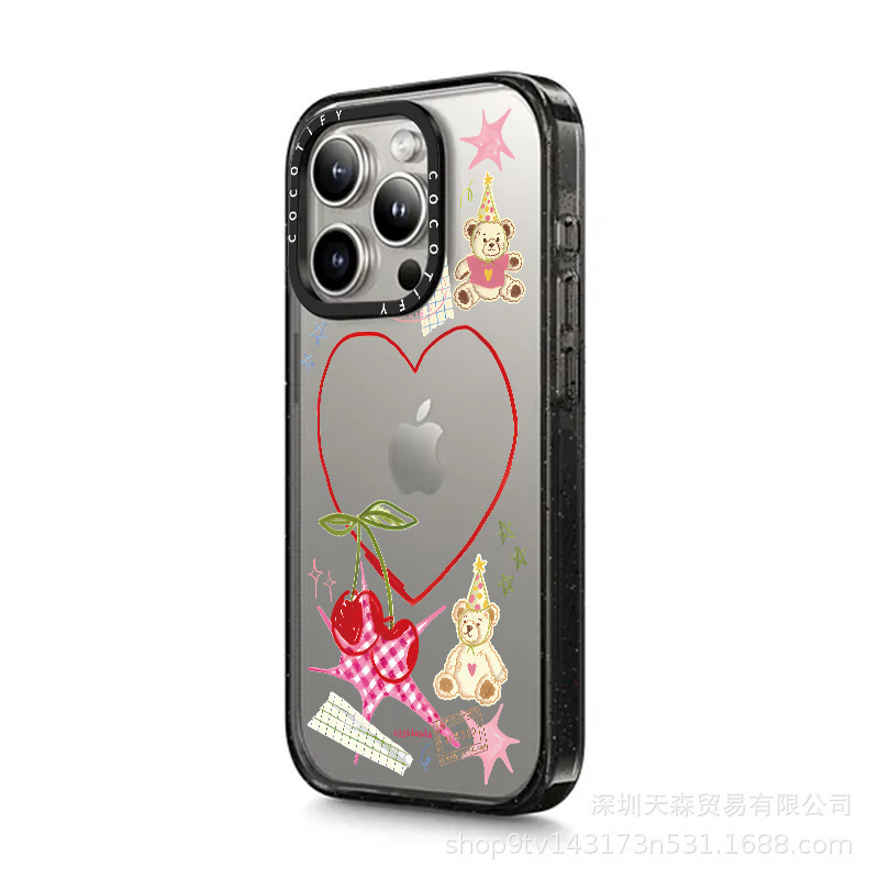 CASETi連名貝母砕花適用iphone16 proアップル15promax携帯ケース13/14転倒防止|undefined