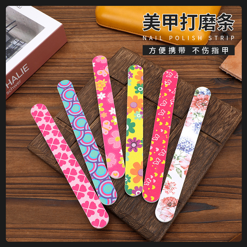 DIY handmade leather double-sided sanding strip thin sand file leather sanding tool nail art tool