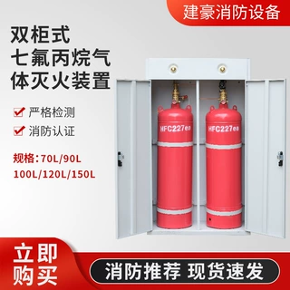 厂家批发双柜式七氟丙烷灭火装置厂家自动气体灭火器系统
