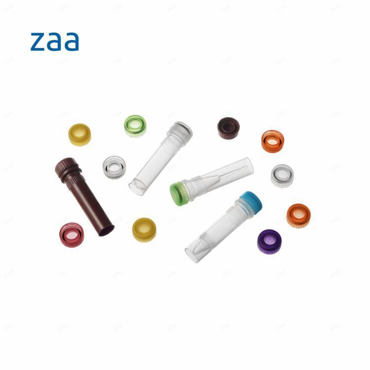 ZAA 螺口管离心管 圆底塑料试管可立管 实验室样本冻存管红色