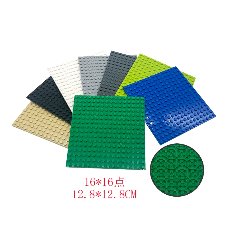 Lego, двухсторонняя базовая пластина, мелкие элементы, 12.8×12.8 см