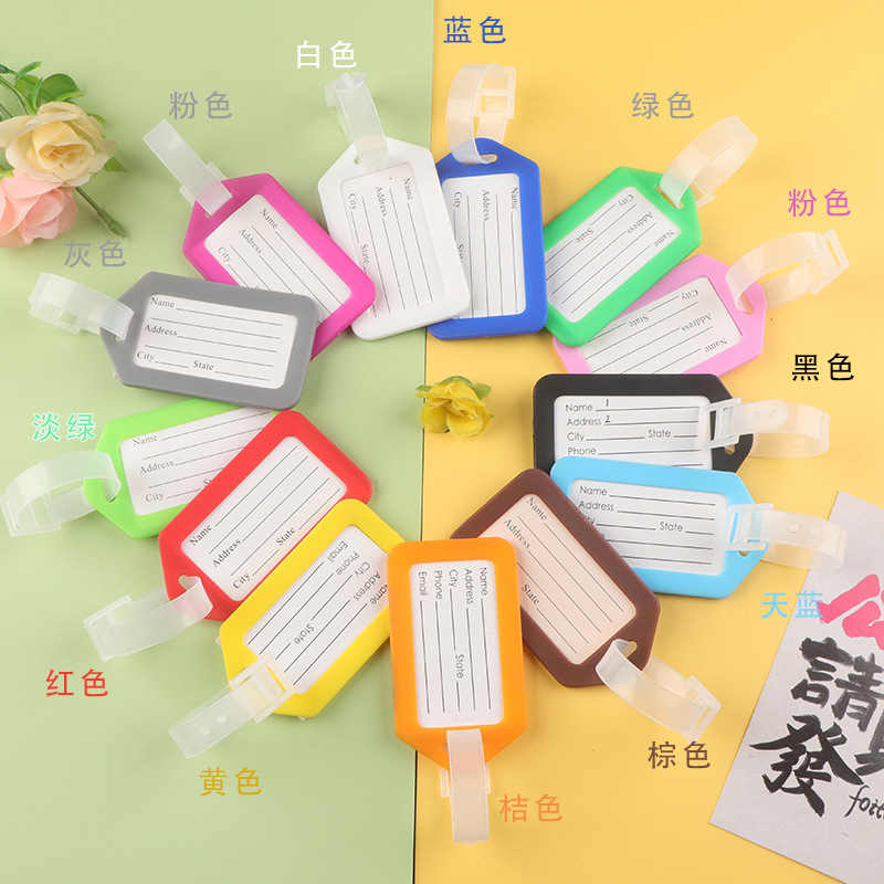 Luggage Tag, Boarding Pass, Suitcase Tag, Luggage Label, Plastic Card Holder, Travel Suitcase Anti-Lost