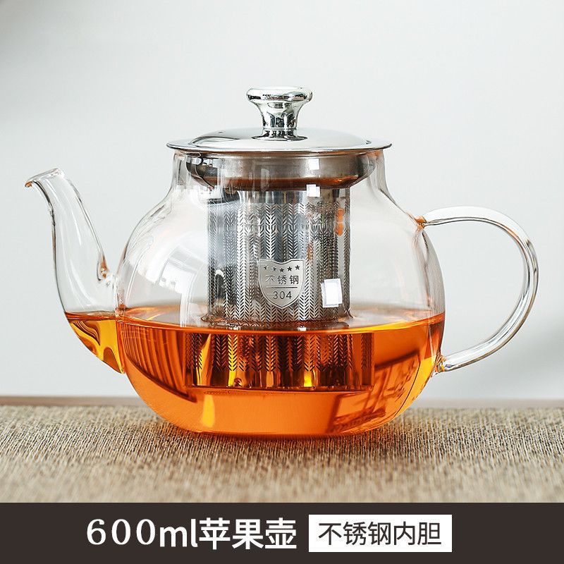 Tetera con Separador de Té de Vidrio de Borosilicato Alto, Resistente al Calor, para Hogar y Oficina image 13