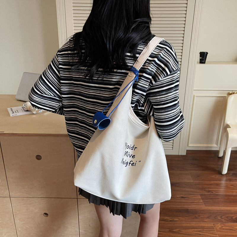 新款托特大包包女包韩版休闲帆布单肩手提包通勤购物袋厂家批发|undefined