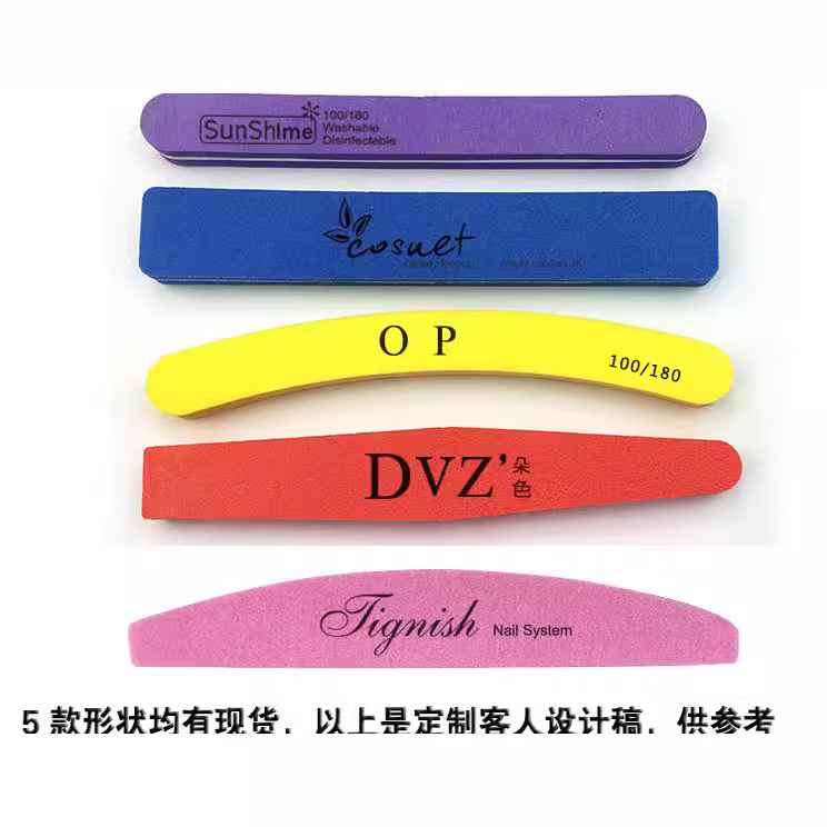 Wow, lima de esponja de diamante personalizada, herramienta de arte de uñas, manicura de doble cara, molienda de alta elasticidad