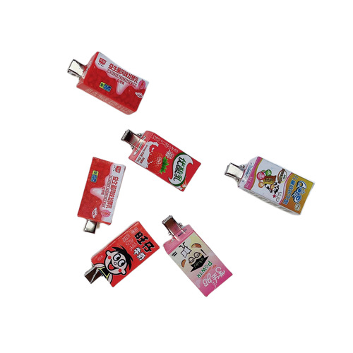 Original, fun hair clips with a girly, quirky vibe—featuring a row of lifelike Wangzai Milk-flavored cigarette designs, perfect as adorable side clips for students' bangs!
