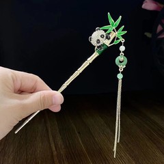 琵琶琴古風漢服髮簪高級感女流蘇盤發頭飾髮釵新中式簡約現代簪子