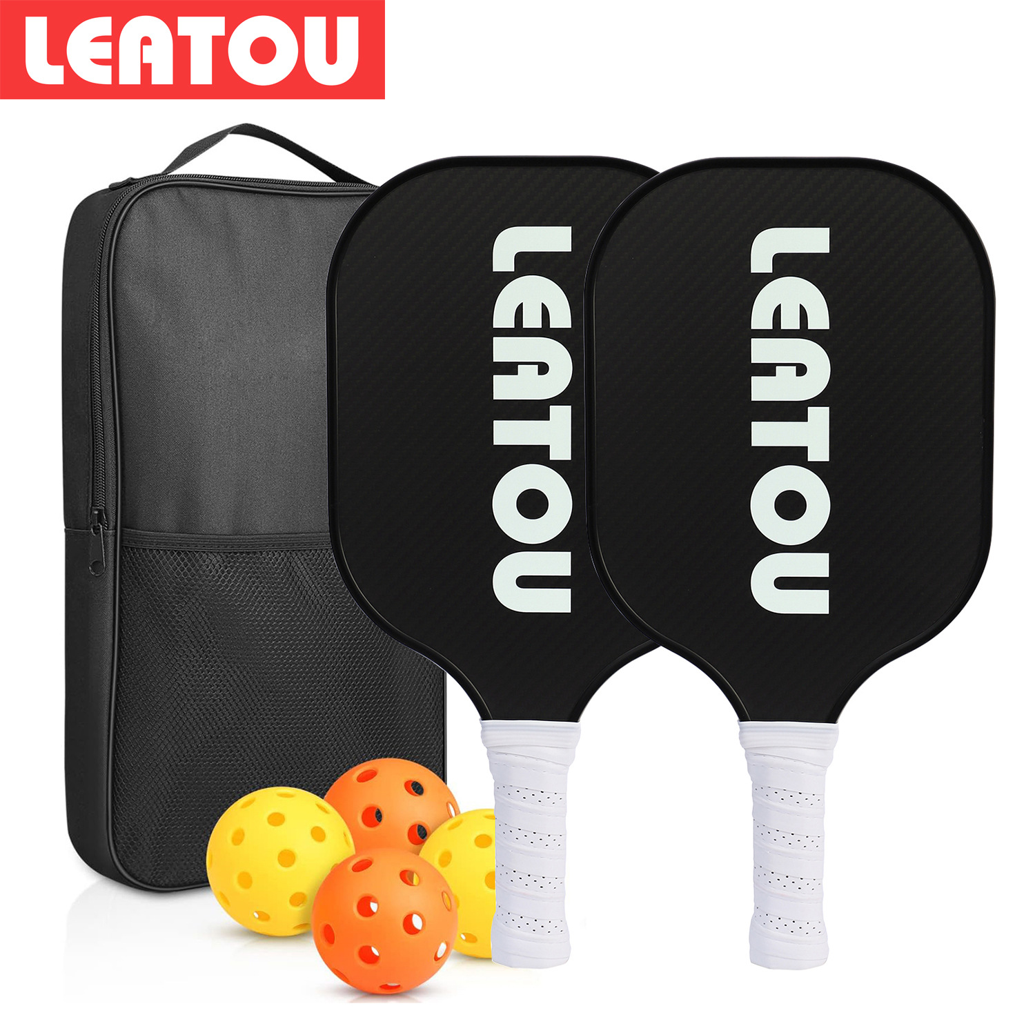 LEATOU's new 3K carbon fiber Peak racket, an outdoor sports graphite high-end professional racket, is a bestseller on Amazon.
