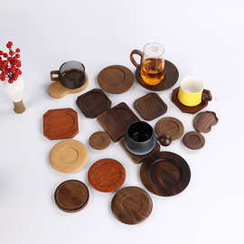 实木杯垫 隔热垫 咖啡垫木托盘创意圆形方形日式茶艺杯垫厂家直销