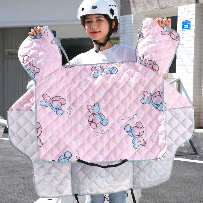 2색 곰 핑크색 측면 날개