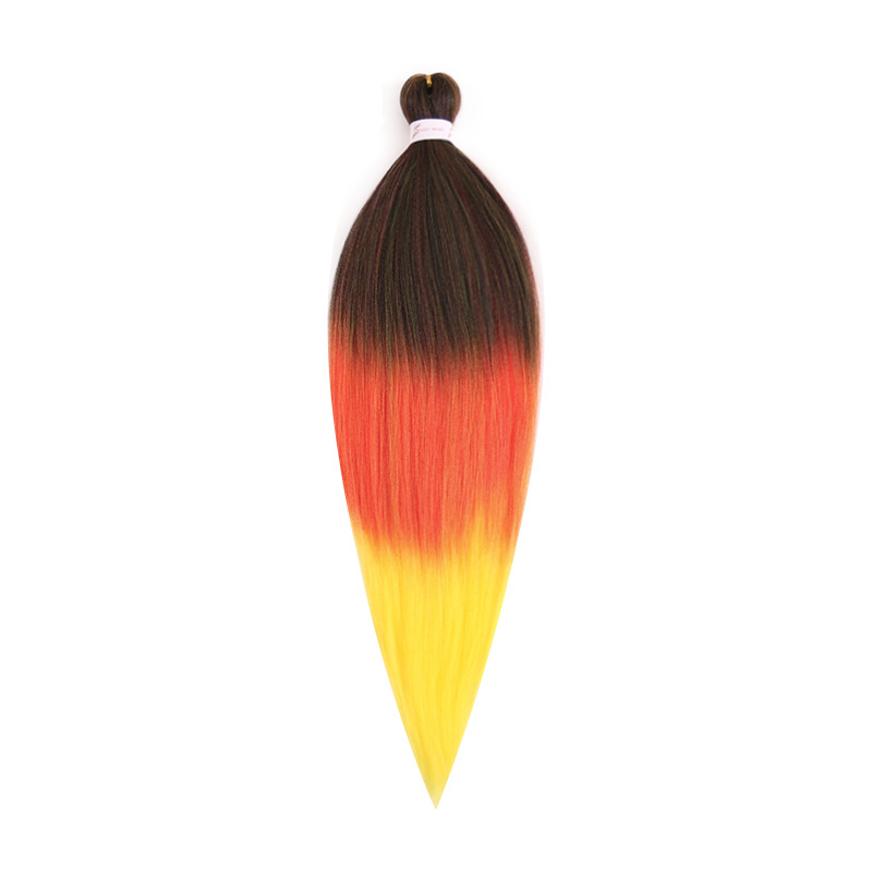 EZ Trenza PVC ignífugo a baja temperatura fibra multicolor flojo gran ganchillo de trenza fábrica de cabello recto un cabello