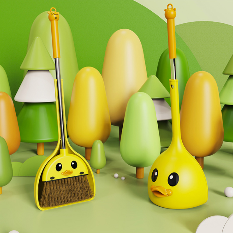 儿童扫把簸箕套装家用宝宝垃圾铲小孩扫地玩具幼儿园学生小具