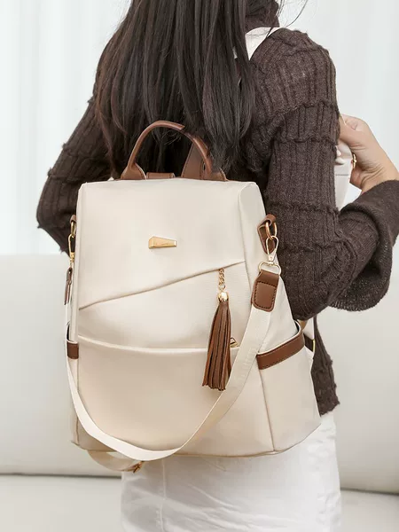 Backpack Women 2024 New Fashion Easiest for Match Women's Oxford Cloth Backpack Casual Commuting Casual Travel School Bag