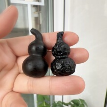 沉香木小葫芦 檀木葫芦钥匙扣手机链挂件配饰沉香手工小葫芦批发