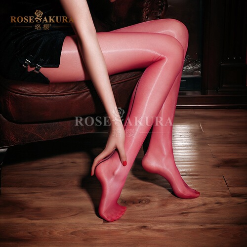Luo Ying Aurora back line high waist oily no waist sexy stockings high density silky oily open pantyhose 7386