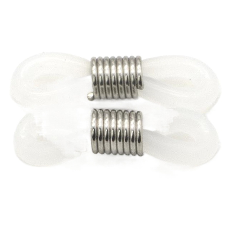 Wire ring silicone buckle non-fading glasses chain glasses rope accessories silicone buckle glasses DIY beaded buckle