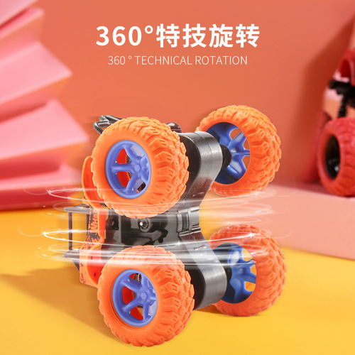 Kids' Inertia 4x4 Off-Road Vehicle, Durable Pull-Back Toy Car, Baby Play Car—Street Stall & Night Market Simulation Model