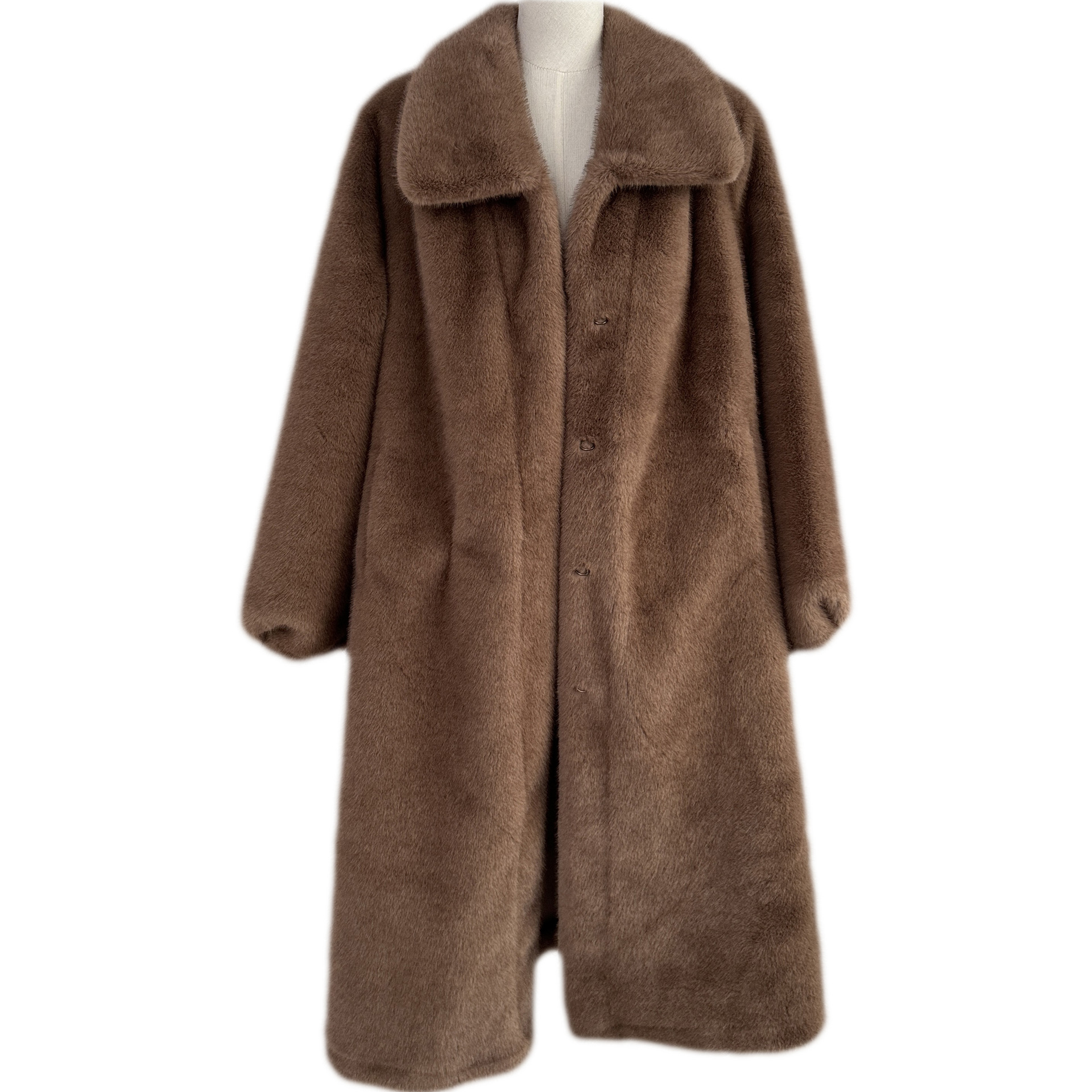 Women's Clothing New Fur Eco Friendly Fur Coat Long Mink Fur Coat For Women Large Size Wide Version Mink Velvet_voghion.com